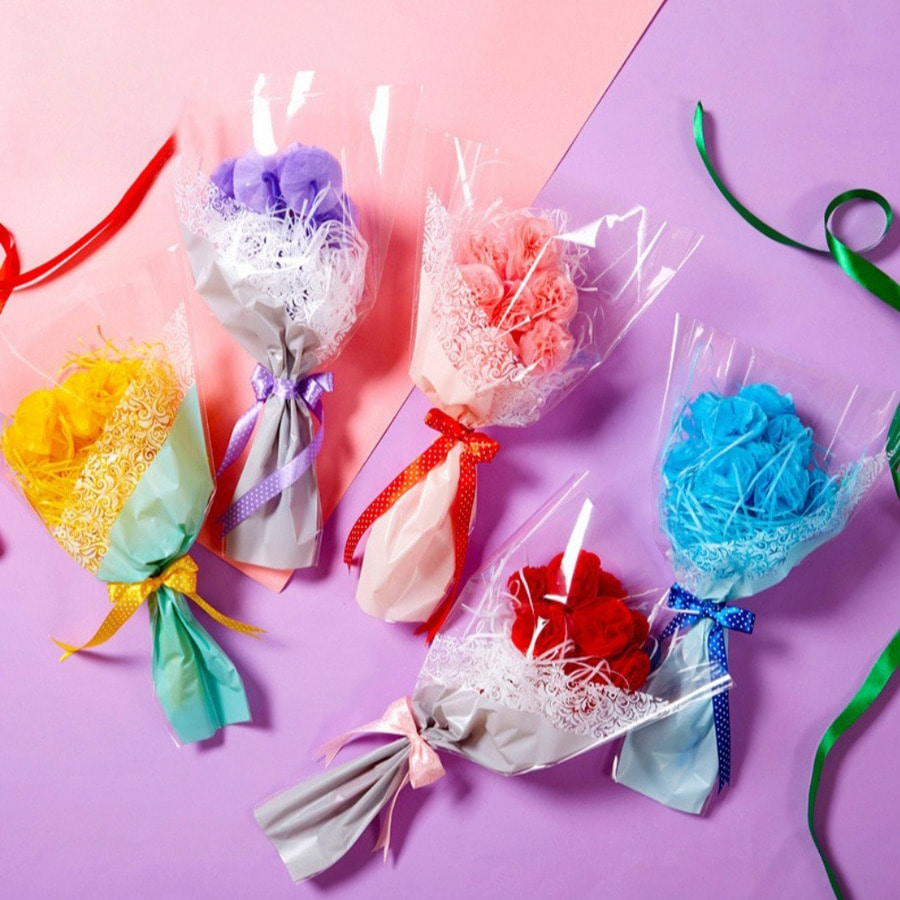 노리프렌즈 만들기재료 - 종이 카네이션 꽃다발 만들기 선물포장