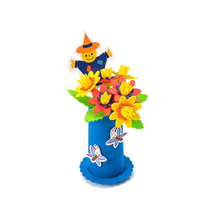 노리프렌즈 만들기재료 - EVA화분꽃 허수아비꽃 선물 축하 DIY 민화샵 만들기 재료 유아 어린이