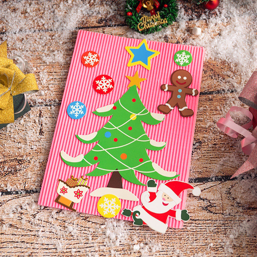 노리프렌즈 - 크리스마스 종이 카드 트리 만들기 스티커 꾸미기