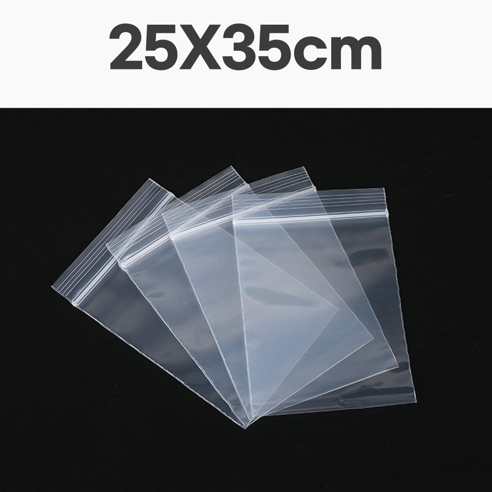 노리프렌즈 만들기재료 - 투명비닐 지퍼백 약25X35cm 0.05T 약100매