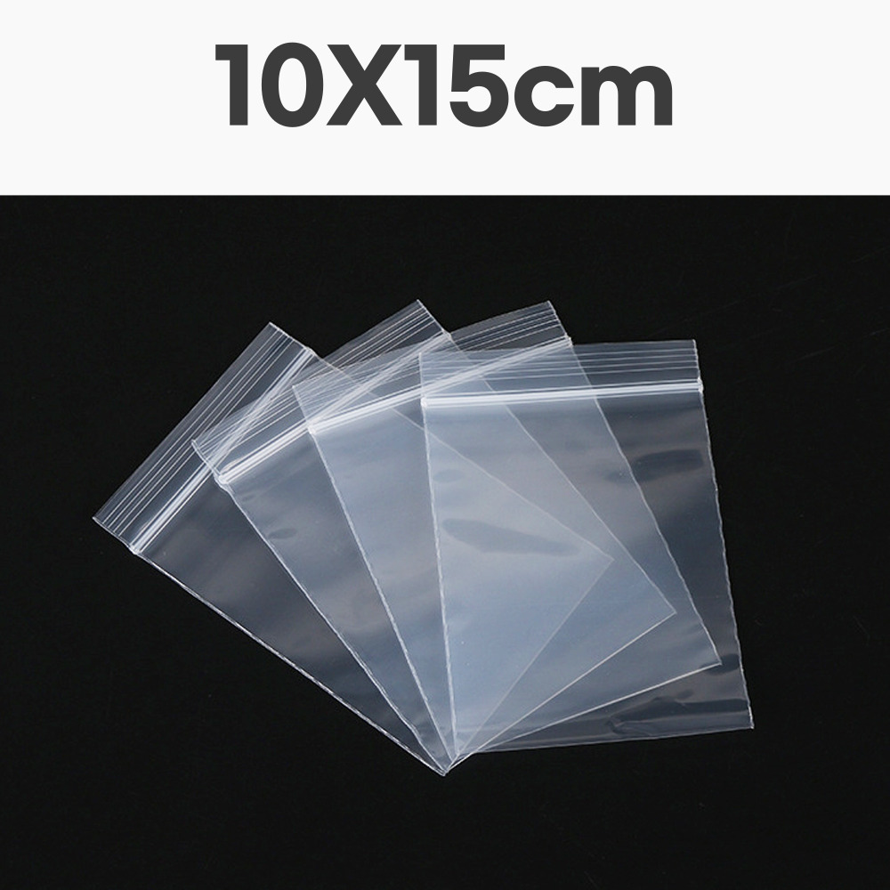 노리프렌즈 만들기재료 - 투명비닐 지퍼백 약10X15cm 0.05T 약500매
