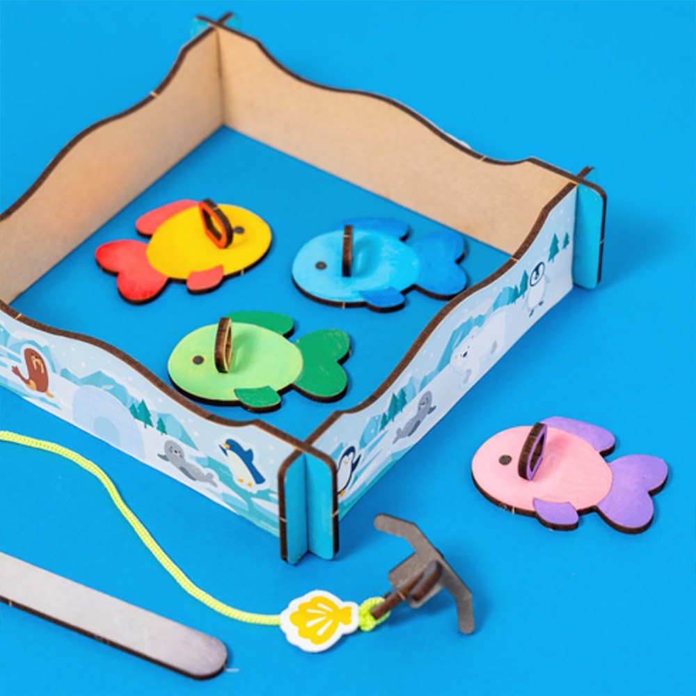 노리프렌즈 만들기재료 - 겨울놀이 얼음낚시 장난감 초등만들기 diy공예 집콕놀이키트