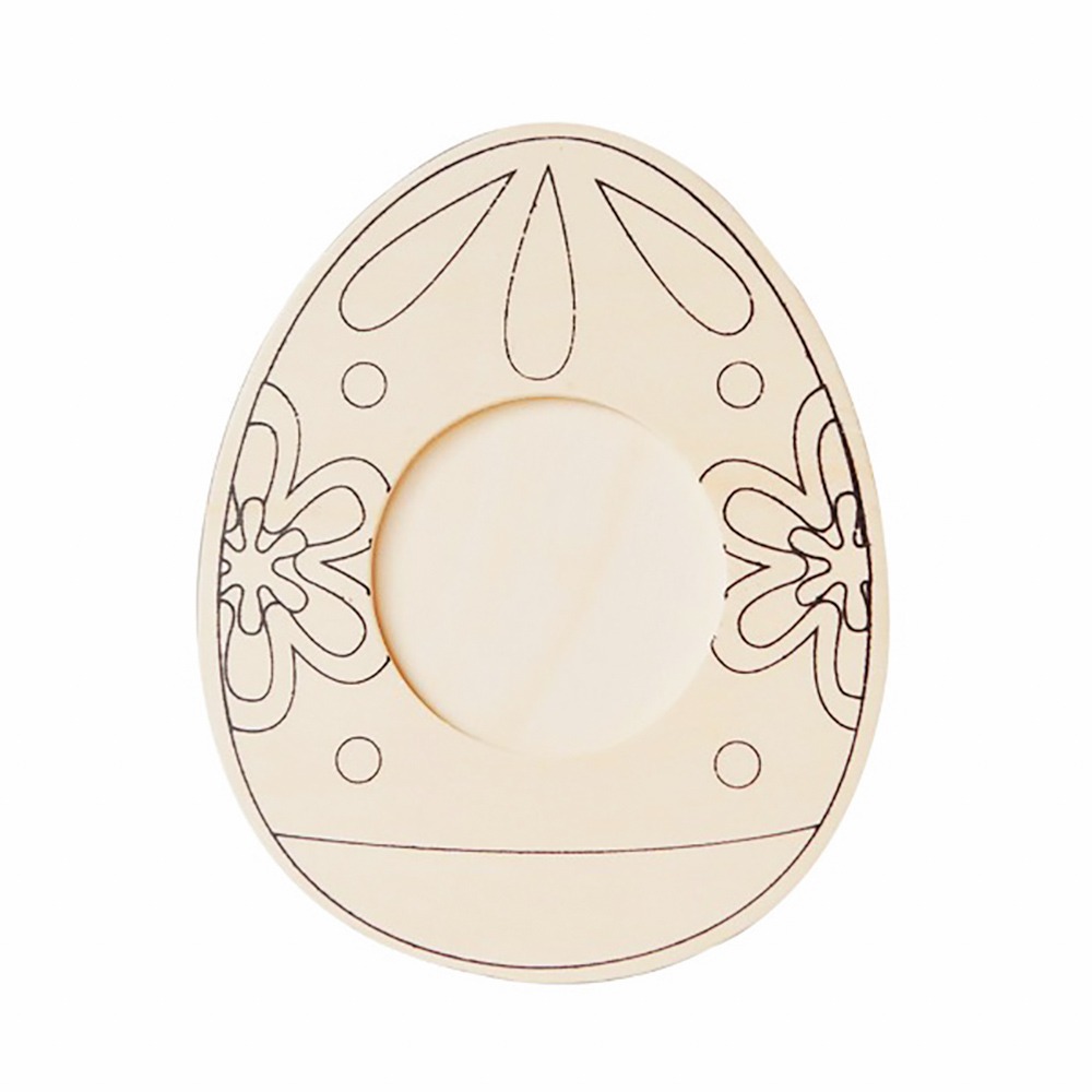 노리프렌즈 만들기재료 - 나무액자 밑그림 계란 약11cmX13.5cm