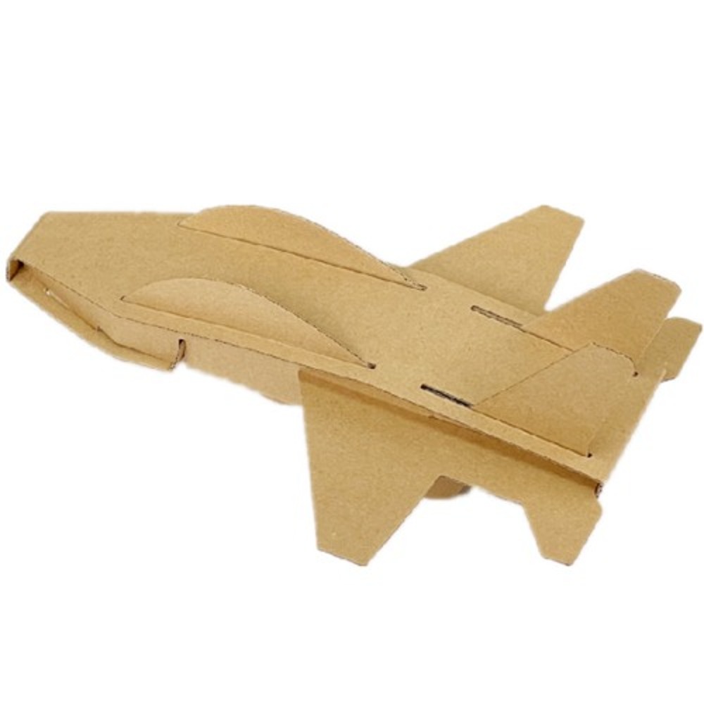 노리프렌즈 만들기재료 - 종이상자도안판 비행기 베이지색 만들기키트 미술놀이