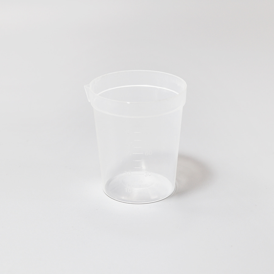노리프렌즈 만들기재료 - PVC계량컵 10개 약100ml 눈금컵