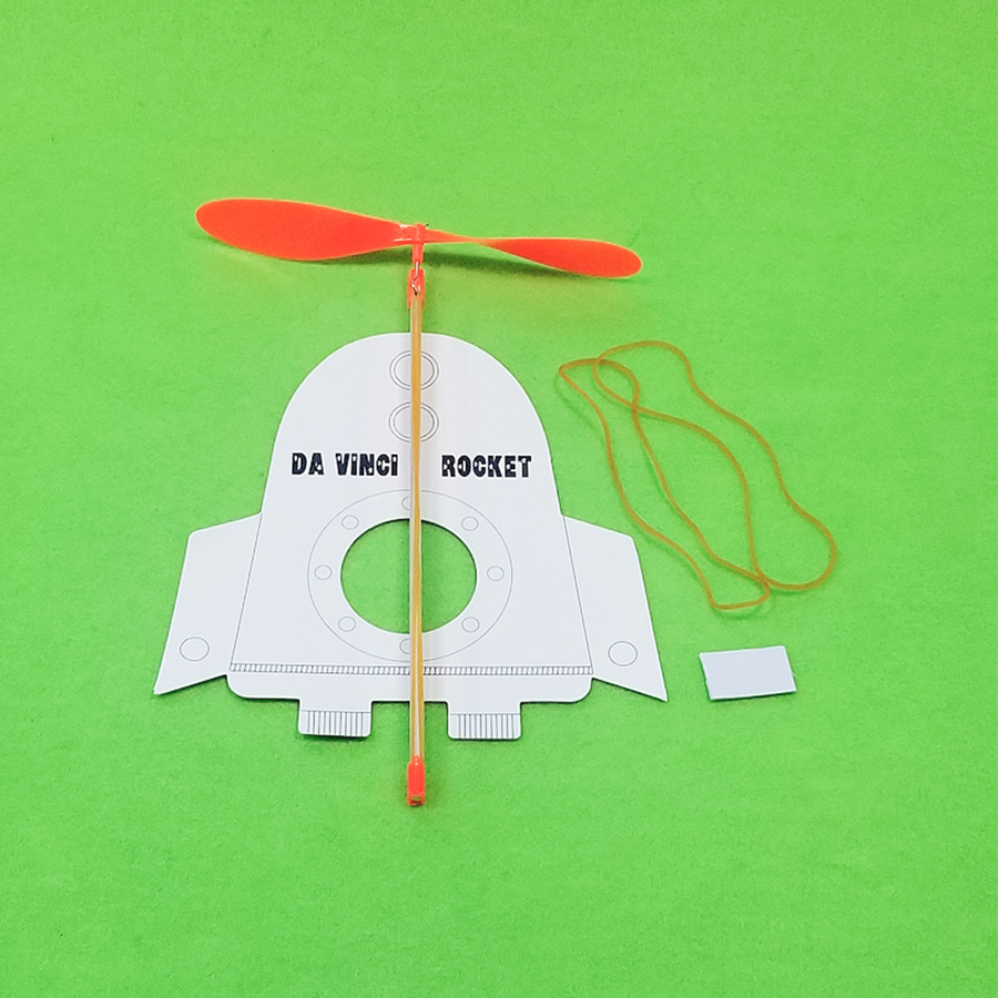 노리프렌즈 만들기재료 - 풍력로켓 만들기키트 고무동력 비행기 미술놀이