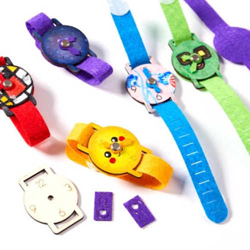 노리프렌즈 만들기재료 - 펠트 손목시계 만들기 시계재료