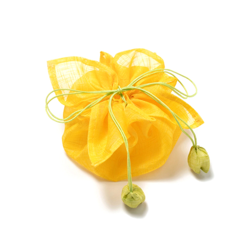 노리프렌즈 만들기재료 - 모시 복주머니 노랑 선물포장 전통공예 민화샵 소품 꾸미기
