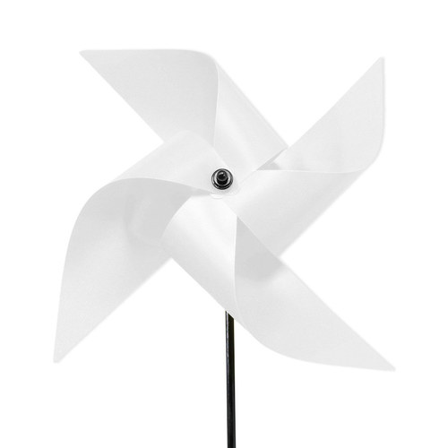 노리프렌즈 만들기재료 - PVC바람개비 흰색 38cm 인테리어소품 야외장식 왕바람개비만들기 DIY