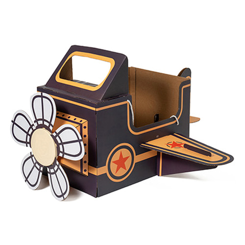 노리프렌즈 만들기재료 - 종이 박스옷 남색비행기 교통수단 민화샵 만들기 어린이 집콕 놀이