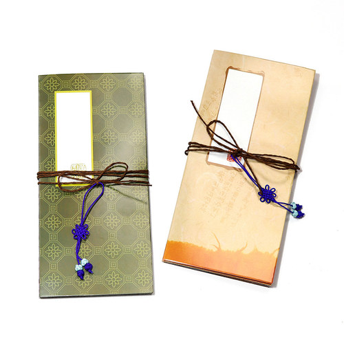 노리프렌즈 만들기재료 - 종이병풍 6폭 랜덤 전통 만들기 문양 매듭끈+지끈포함