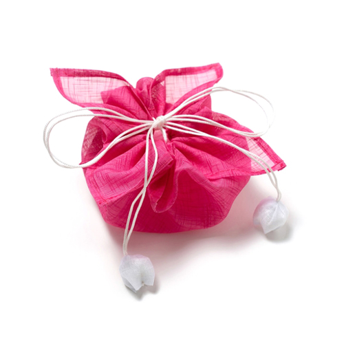 노리프렌즈 만들기재료 - 모시 복주머니 진분홍 선물포장 전통공예 민화샵 소품 꾸미기