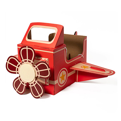 노리프렌즈 만들기재료 - 종이 박스옷 빨강비행기 교통수단 민화샵 만들기 어린이 집콕 놀이