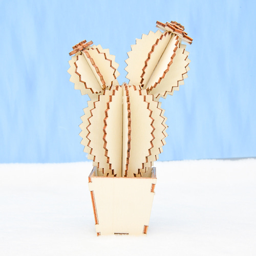 노리프렌즈 만들기재료 - 양갈래 선인장 A형 만들기 DIY 공예 나무꾸미기