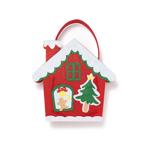노리프렌즈 만들기재료 - 크리스마스 펠트 가방 빨간집 만들기