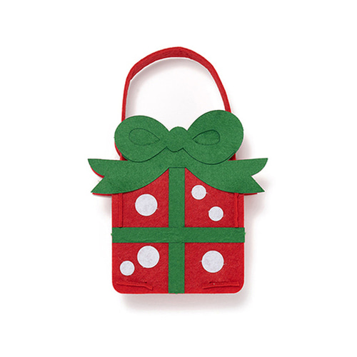 노리프렌즈 만들기재료 - 크리스마스 펠트 선물상자 가방 만들기