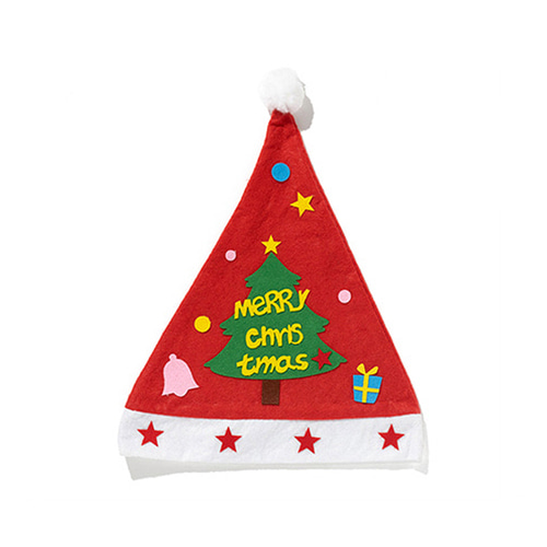 노리프렌즈 만들기재료 - 크리스마스 펠트 트리 모자 만들기 파티용품