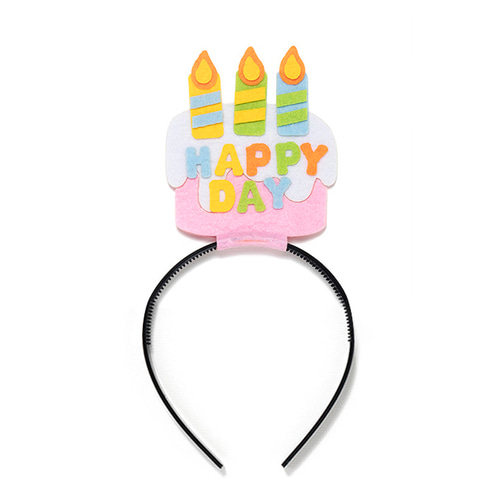 노리프렌즈 만들기재료 - 펠트 머리띠 케이크 생일 축하 파티용품 만들기