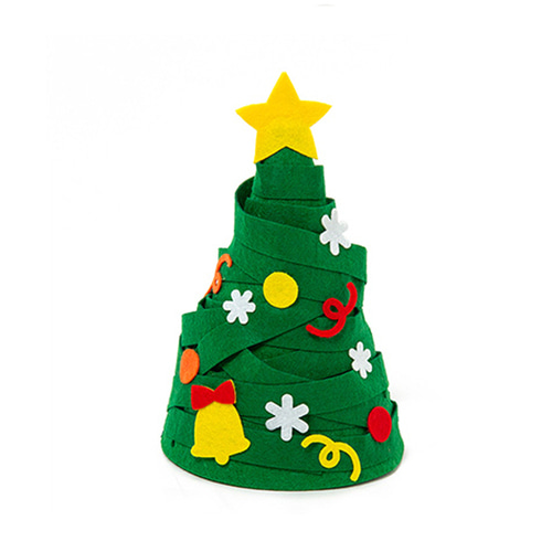 노리프렌즈 만들기재료 - 크리스마스 펠트 고깔 모자 트리 만들기 파티용품 꼬깔모자