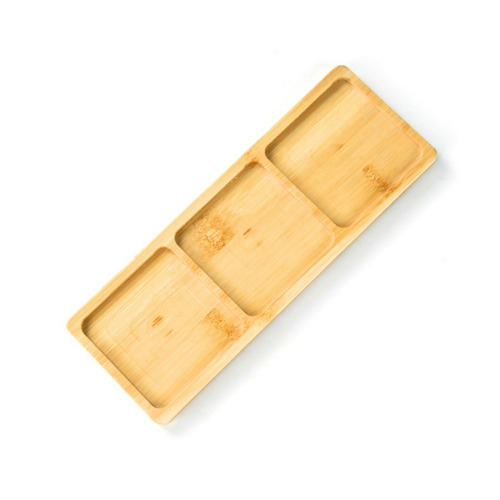 노리프렌즈 만들기재료 - 대나무컵받침 3칸직사각 우드코스터 타일 공예