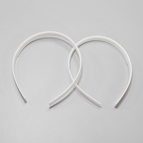 노리프렌즈 만들기재료 - 머리띠틀 흰색 PVC 악세사리 부자재