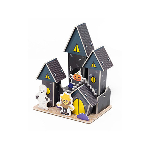 노리프렌즈 만들기재료 - 입체퍼즐 유령의집 만들기 조립 건축물 종이모형
