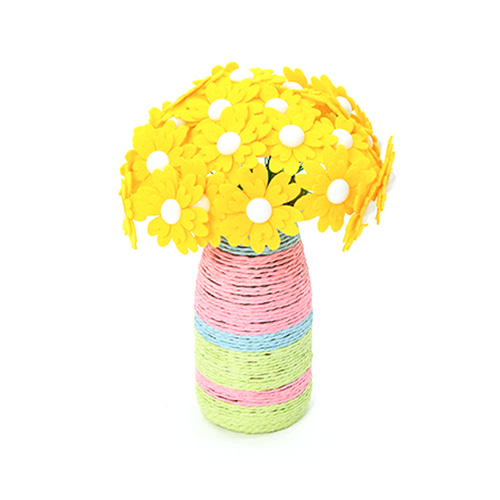 노리프렌즈 만들기재료 - 펠트공예 꽃병 달맞이꽃 만들기 장식 소품 집콕놀이