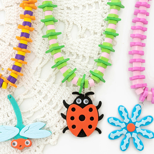 노리프렌즈 만들기재료 - EVA목걸이 곤충 미술놀이키트 유아만들기 돌봄교실 집콕놀이