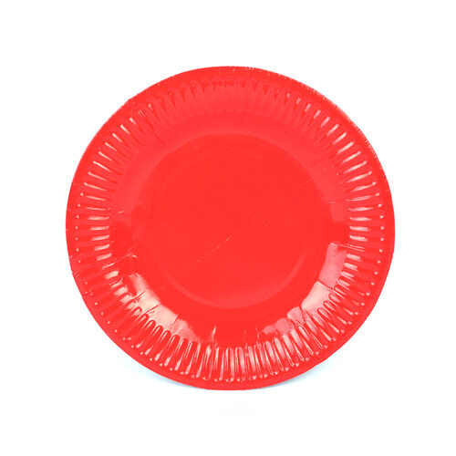 노리프렌즈 만들기재료 - 공예용 종이접시 빨강 만들기 재료 종이접기
