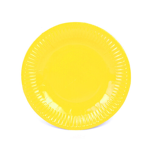 노리프렌즈 만들기재료 - 공예용 종이접시 노랑 만들기 재료 종이접기