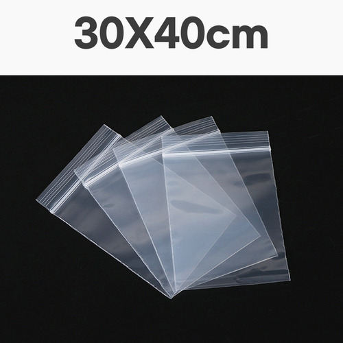 노리프렌즈 만들기재료 - 투명 지퍼백 30X40cm 0.05T 약100매 비닐주머니 포징비닐