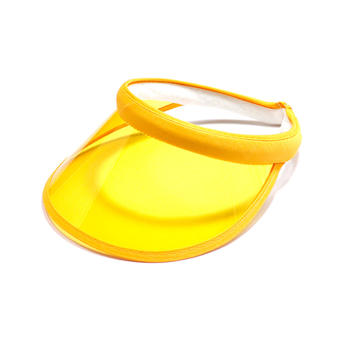 노리프렌즈 만들기재료 - PVC썬캡 진노랑 여름모자 꾸미기재료별도