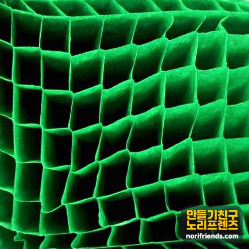 노리프렌즈 만들기재료 - 허니컴종이 초록 공예용 미술재료 하니컴종이