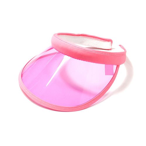노리프렌즈 만들기재료 - PVC썬캡 분홍 여름모자 꾸미기재료별도