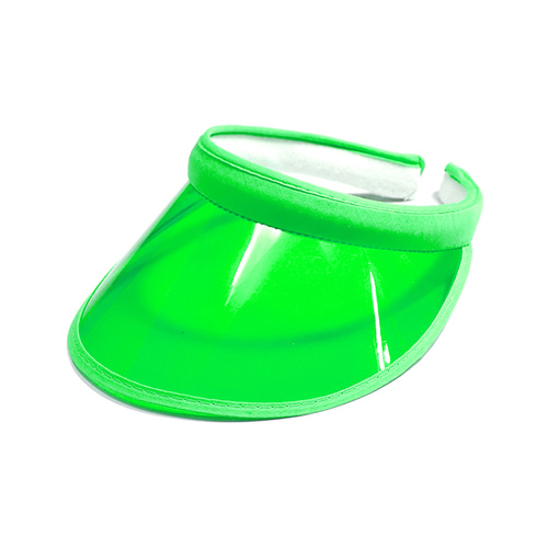 노리프렌즈 만들기재료 - PVC썬캡 초록 여름모자 꾸미기재료별도
