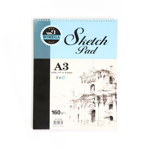 노리프렌즈 만들기재료 - 스케치북 크로키북 A3 드로잉북 미술 그리기 공예 재료