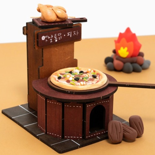 노리프렌즈 만들기재료 - 화덕 피자 클레이아트 만들기 패키지 음식모형