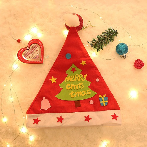 노리프렌즈 만들기재료 - 펠트공예 산타모자 고깔 만들기 크리스마스 공예 재료