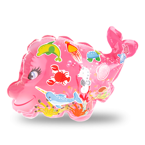 노리프렌즈 만들기재료 - 풍선 스티커 분홍 돌고래 1인용