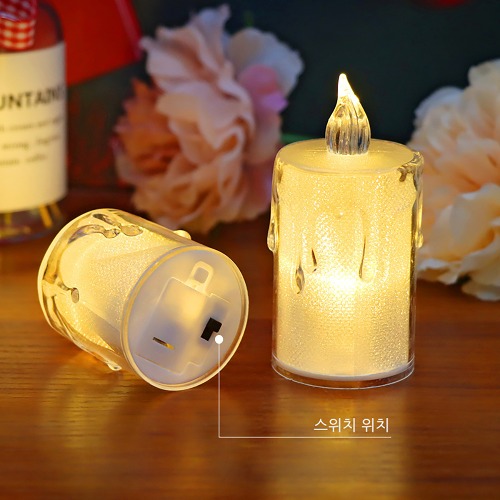노리프렌즈 만들기재료 - 촛불램프 LED모형 24개입 1박스 전자초 공예 재료
