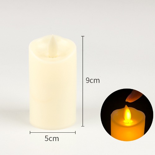 노리프렌즈 만들기재료 - LED촛불 아이보리 12개세트 약5X9cm 티라이트 공예 재료