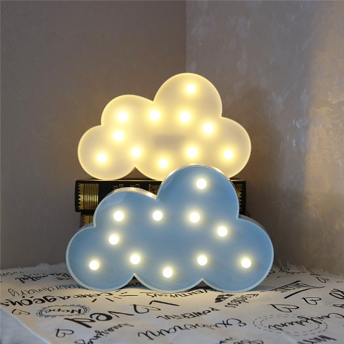 노리프렌즈 만들기재료 - LED 마퀴라이트 구름 무드등 조명 공예 재료