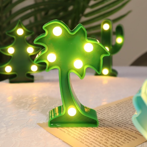 노리프렌즈 만들기재료 - LED 마퀴라이트 초록야자 무드등 조명 공예 재료