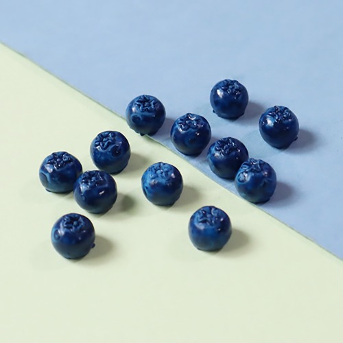 노리프렌즈 만들기재료 - 데코파츠 블루베리 10개 데코덴 장식 재료