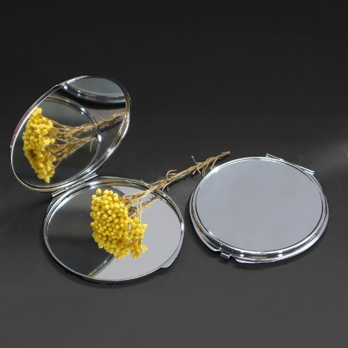 노리프렌즈 만들기재료 - 원형접이거울 8.3cm 금속케이스