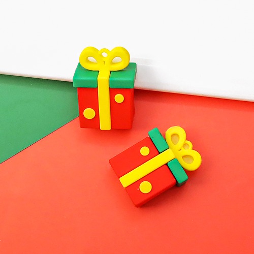 노리프렌즈 만들기재료 - 데코파츠 크리스마스 선물상자 10개 데코덴 장식 재료
