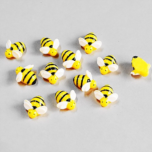 노리프렌즈 만들기재료 - 데코파츠 꿀벌 10개 데코덴 장식 재료
