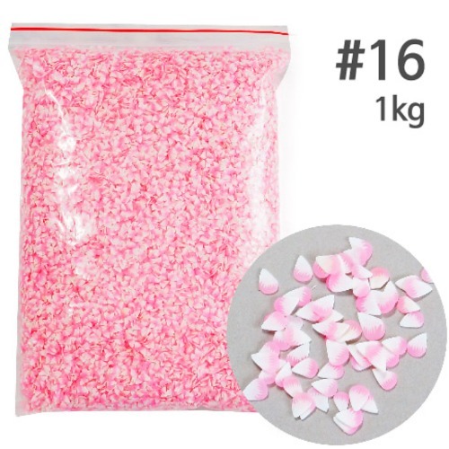 노리프렌즈 만들기재료 - 토핑 폴리머파츠 연분홍꽃잎 약200g