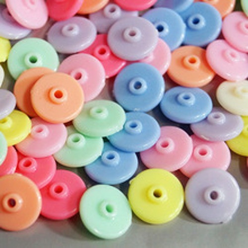 노리프렌즈 만들기재료 - 파스텔구슬 원팽이 약100g 비즈 공예 재료