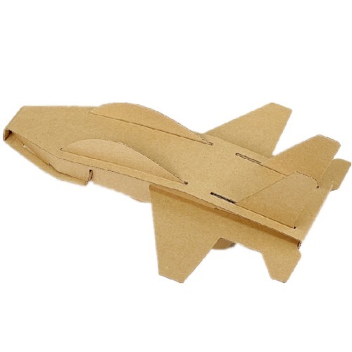 노리프렌즈 만들기재료 - 종이상자도안판 비행기 베이지색 만들기키트 미술놀이